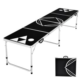 8 Foot Portable Party Drinking Game Table