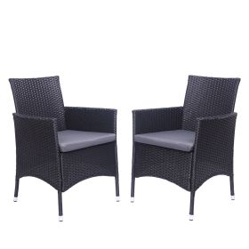 Villa patio outdoor patio garden furniture 2pcs Single Backrest Chairs Rattan Sofa